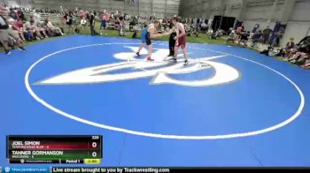 220 lbs Round 1 (8 Team) - Joel Simon, Team Michigan Blue vs Tanner Gormanson, Wisconsin