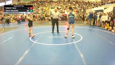 130 lbs Champ. Round 1 - Macy Walborn, Mechanicsburg vs Kenley Yoak, Logan Elm