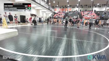 126 lbs Semifinal - Zoe Parish, Wagoner Takedown Club vs Italia Karwoski, Tahlequah Middle School