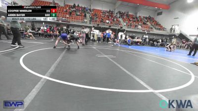 112 lbs Final - Cooper Wheeler, Owasso Takedown Club vs Aiden Bayer, Broken Arrow Wrestling Club