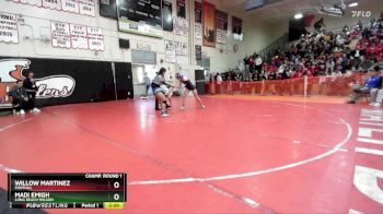 115 lbs Champ. Round 2 - Karsten Crisp, Westview vs Ellie Diaz, El Toro