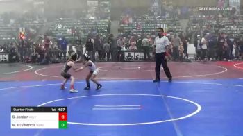 52 lbs Quarterfinal - Samantha Jordan, Wolf Pack vs Mia Hamilton-Valencia, Merced Bears WC