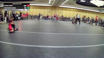 37 lbs Quarterfinal - Vivian Soto, Sunnyside Ironman vs Benjamin Saenz, Threshold WC