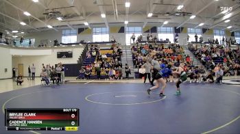 120 Girls 3rd Place Match - Cadence Hansen, Olympus Girls vs Brylee Clark, Valley Girls