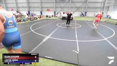 195 lbs Round 3 (8 Team) - Cole Dunlavy, South Dakota Blue vs Chance Johnson, Kansas Red