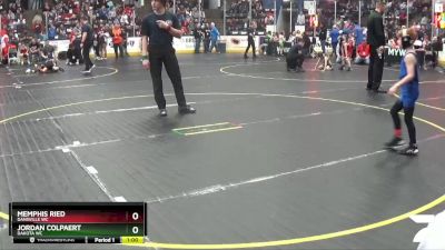 49 lbs Champ. Round 1 - Memphis Ried, Dansville WC vs Jordan Colpaert, Dakota WC