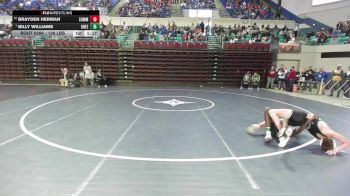 126 lbs Consi Of 8 #2 - Brayden Herman, Summerville vs Billy Williams, Greenwood