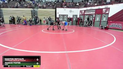 84 lbs Quarterfinal - Maddox Foster, GGBA vs Nashton Metcalfe, Contenders Wrestling Acadamy