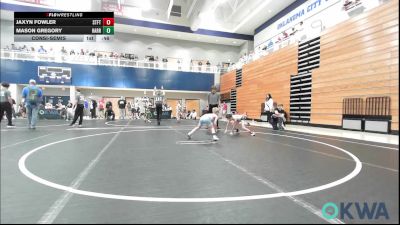 52-55 lbs Consolation - Jaxyn Fowler, Standfast vs Mason Gregory, Harrah