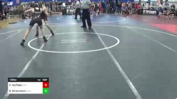 130 lbs Quarterfinal - Oliver McPeek, Stockton vs Brody Straumann, Acgc