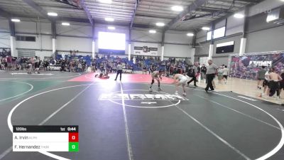120 lbs Consi Of 8 #2 - Aiden Irvin, Alpha Wolves vs Fabriccio Hernandez, Thorobred WC