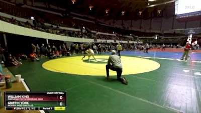 National 6-8 115 Quarterfinal - Griffin York, Hickory Wrestling Club vs William King, Powhatan Youth Wrestling Club