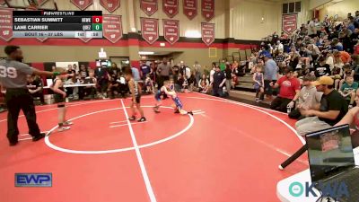 37 lbs Rr Rnd 3 - Sebastian Summitt, Newkirk Takedown Club vs Lane Carrier, Quezada Wrestling Academy