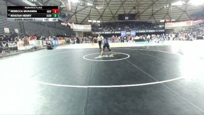 Girls 4A 170 lbs Cons. Round 3 - Rebecca Mukanda, Kennedy Catholic (Girls) vs Nivayah Henry, Skyview (Girls)