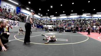 40 lbs Round Of 16 - Asher Cline, Comanche Takedown Club vs Carter Casillas, Noble Takedown Club