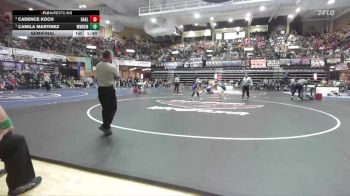 110 lbs Semifinal - Camila Martinez, Whitewater-Remington Hs vs Cadence Koch, Oakley HS