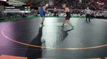 3A 285 lbs 3rd Place Match - Michael Lizarraga, Firth vs Caleb Grow, Priest River