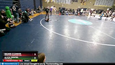 40-43 lbs Round 3 - Alycia Montiel, Washington vs Decker O`Connor, Cement City Wrestling Club