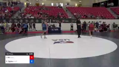 68 kg 5th Place - Isabella Mir, Iowa Womens Wrestling Club vs Chloe Ogden, North Carolina