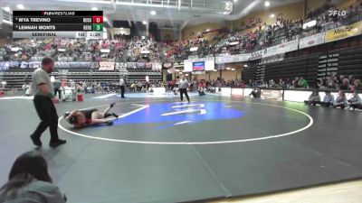 115 lbs Semifinal - Lennah Monts, Bennington HS vs Mya Trevino, Russell HS