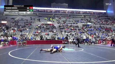 106 lbs Semifinal - Ramon Sierra, Garrett High School vs Joseph Warner, Carroll (Fort Wayne)