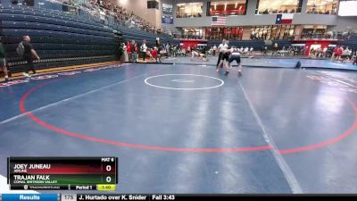 215 lbs Cons. Round 1 - Trajan Falk, Comal Smithson Valley vs Joey Juneau, Airline