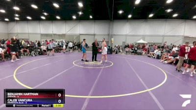 285 lbs Placement Matches (8 Team) - Benjamin Hartman, Oregon vs Caleb Vancura, Minnesota Blue