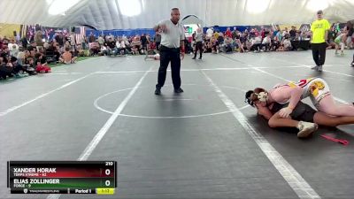 210 lbs Round 2 (8 Team) - Xander Horak, Terps Xtreme vs Elias Zollinger, FORGE