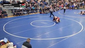 165 lbs Champ. Round 2 - Thomas George, Salamanca vs Andrew Wolf, Lancaster