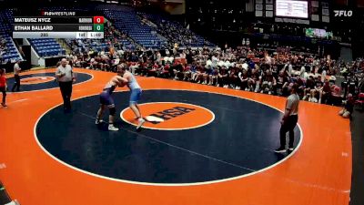 285 lbs Finals (8 Team) - Ethan Ballard, Rockton (Hononegah) vs Mateusz Nycz, Aurora (Marmion Academy)