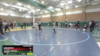 113 lbs Quarterfinal - Patrick Leffard, Chaparral vs Luke Brand, Simi Valley