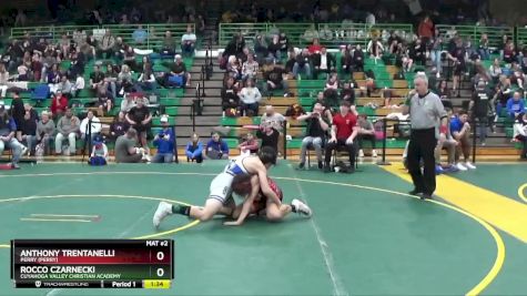 120 lbs Champ. Round 2 - Rocco Czarnecki, CUYAHOGA VALLEY CHRISTIAN ACADEMY vs Anthony Trentanelli, Perry (Perry)