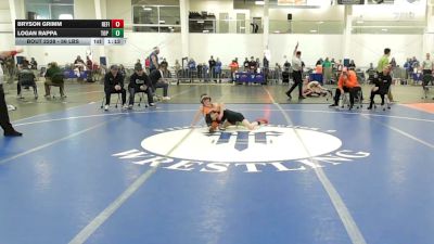 56 lbs Quarterfinal - Bryson Grimm, Refinery WC vs Logan Rappa, Top Flight Wr Ac