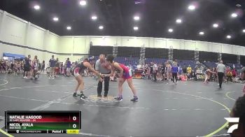 118 lbs Round 2 (4 Team) - Natalie Hagood, SC Lady Reapers vs Nicol Ayala, Bad Bass