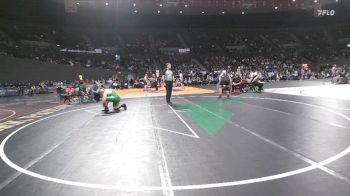 4A Boys 285 lbs Semifinal - Skylar Folau, Marshfield Boys vs Kaleb Lillie, Pendleton Boys