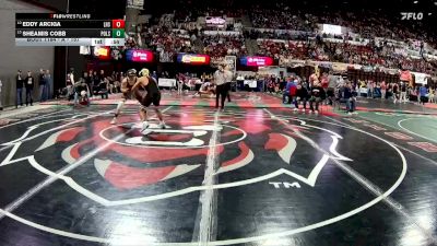 A - 157 lbs Cons. Round 1 - Eddy Arciga, Lockwood (Billings) vs Sheamis Cobb, Polson