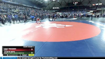 74 lbs Champ. Round 2 - Zahkye Keys, Franklin Pierce Cardinal Wrestling Club vs Colt Trogden, NWWC