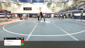 165 lbs Champ. Round 1 - Trieontez Williams, Springfield High School vs Brayden Crews, Herscher