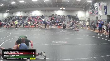 108/115 Semifinal - Aiken Crumpton, Palmetto State Wrestling Acade vs Bentley Walker, Cane Bay Cobras