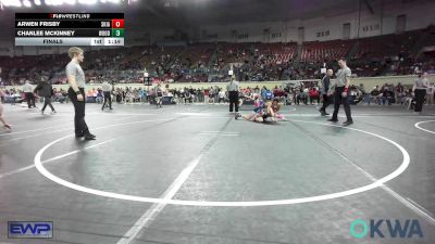 95 lbs Final - Arwen Frisby, Skiatook Youth Wrestling vs Chanlee McKinney, Woodland Wrestling Club