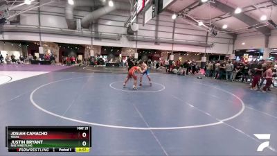 157 lbs 5th Place Match - Justin Bryant, Rise Wrestling vs Josiah Camacho, Texas