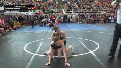 102 lbs 5th Place Match - Maci Neumeier, Arbiezen vs Airyana Lemons, Elgin Comets Youth Wrestling
