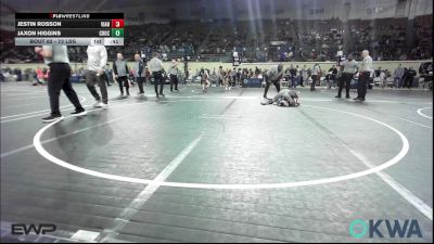 73 lbs Consi Of 8 #1 - Jestin Rosson, Vian Wrestling Club vs Jaxon Higgins, Choctaw Ironman Youth Wrestling