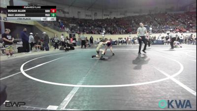 61 lbs 7th Place - Dugan Allen, Barnsdall Youth Wrestling vs Max Jansing, Prodigy Elite Wrestling