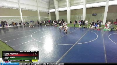 96 lbs Champ. Round 2 - Luke Provost, COWA vs Jake Jones, Idaho