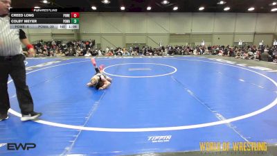 55 lbs Rr Rnd 4 - Creed Long, Powerhouse Gold 9U vs Colby Meyer, POWA 9U