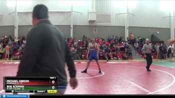 285 lbs Finals (2 Team) - Michael Gibson, Muskegon CC vs Boe Eckman, Olivet College