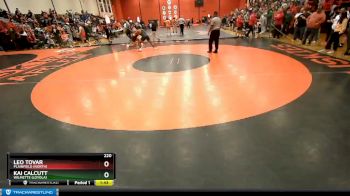 220 lbs Champ. Round 2 - Kai Calcutt, Wilmette (LOYOLA) vs Leo Tovar, Plainfield (NORTH)