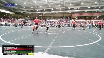 52 lbs Champ. Round 3 - Cooper Simon, Hays Wrestling Club vs Ripken Metcalf, Fort Scott