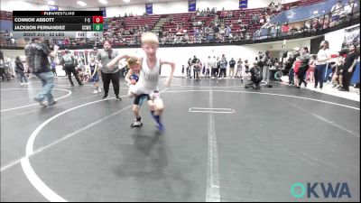 52 lbs Round Of 32 - Connor Abbott, F-5 Grappling vs Jackson Fernandez, Cotton County Wrestling Club